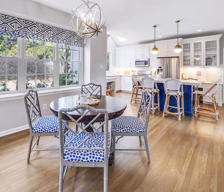kitchen remodel downingtown pa, dining room design, custom window treatments